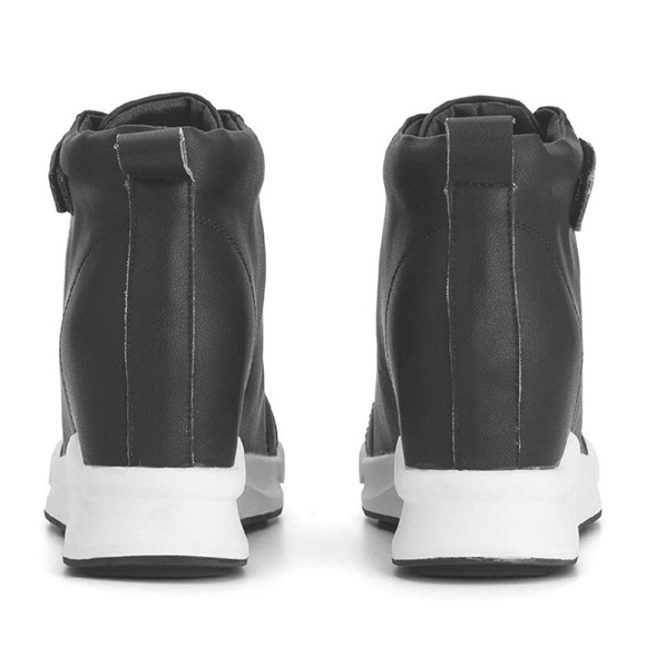 Women Platform High-Top Sneaker Hidden Heel8 - Picture 3 of 4